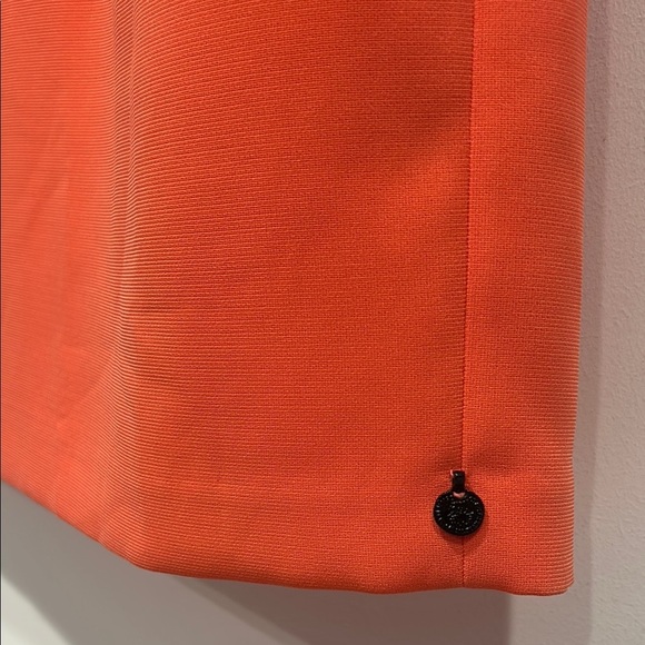 MAISON Scotch coral another day in paradise  peplum mini dress medium new - Picture 5 of 9